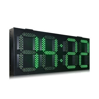 户外铁箱高亮度10英寸绿色LED数字LED时钟时间显示屏