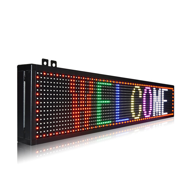 热销室内P10模组RGB(SMD)显示屏LED文字滚动条屏