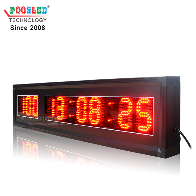 室内使用红色4英寸LED PCB数字100天天数倒数与时间倒数计时牌