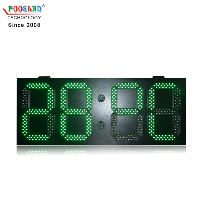 户外铁箱高亮度10英寸绿色LED数字LED时钟时间显示屏