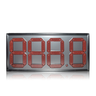 户内使用大尺寸20英寸红色LED数字888.8格式LED油价牌