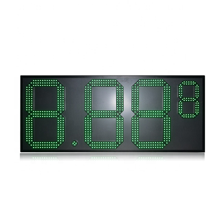热卖8.88 9亮度自动调节绿色7段LED节能油价牌