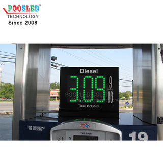 户外无线控制PCB数字版加油机顶部显示汽油价格LED油价牌