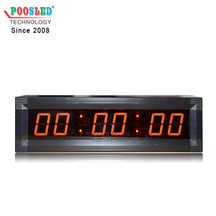 红色2.3英寸数码管轻巧室内使用铝框LED时间温度屏