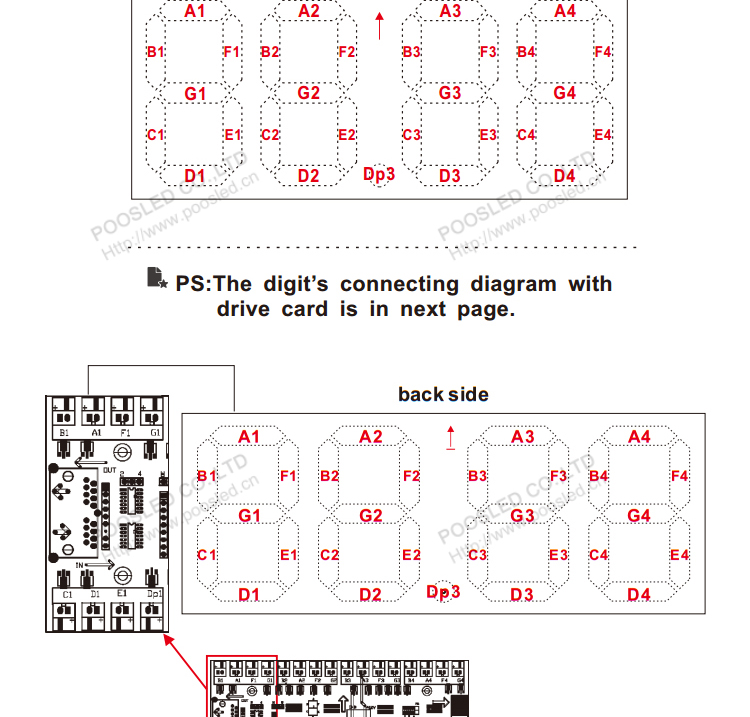 6英寸遥控器LED数字